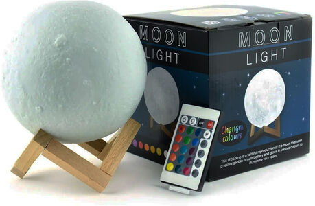 Robetoy 3D LED-pære Måne 15 cm