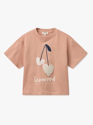 LIEWOOD Tyler Placement T-shirt, Sweetshearts/Pale Tuscany
