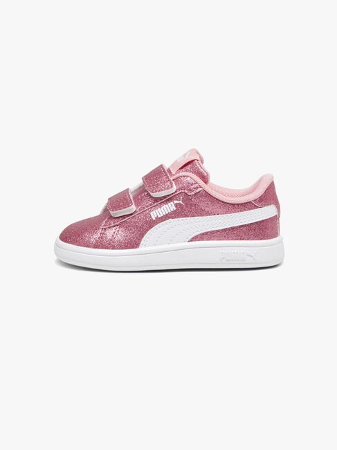 Puma Smash 3.0 Glitz Glam V Infant Sneakers, Peach Smoothie/White