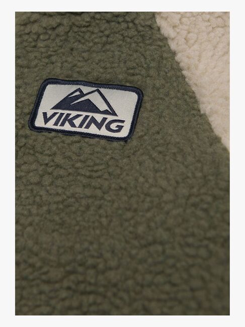 Viking Play  Vendbar Fleecetrøje, Olive