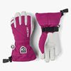 Hestra Army Leather Heli JR Ski Handsker, Fuchsia