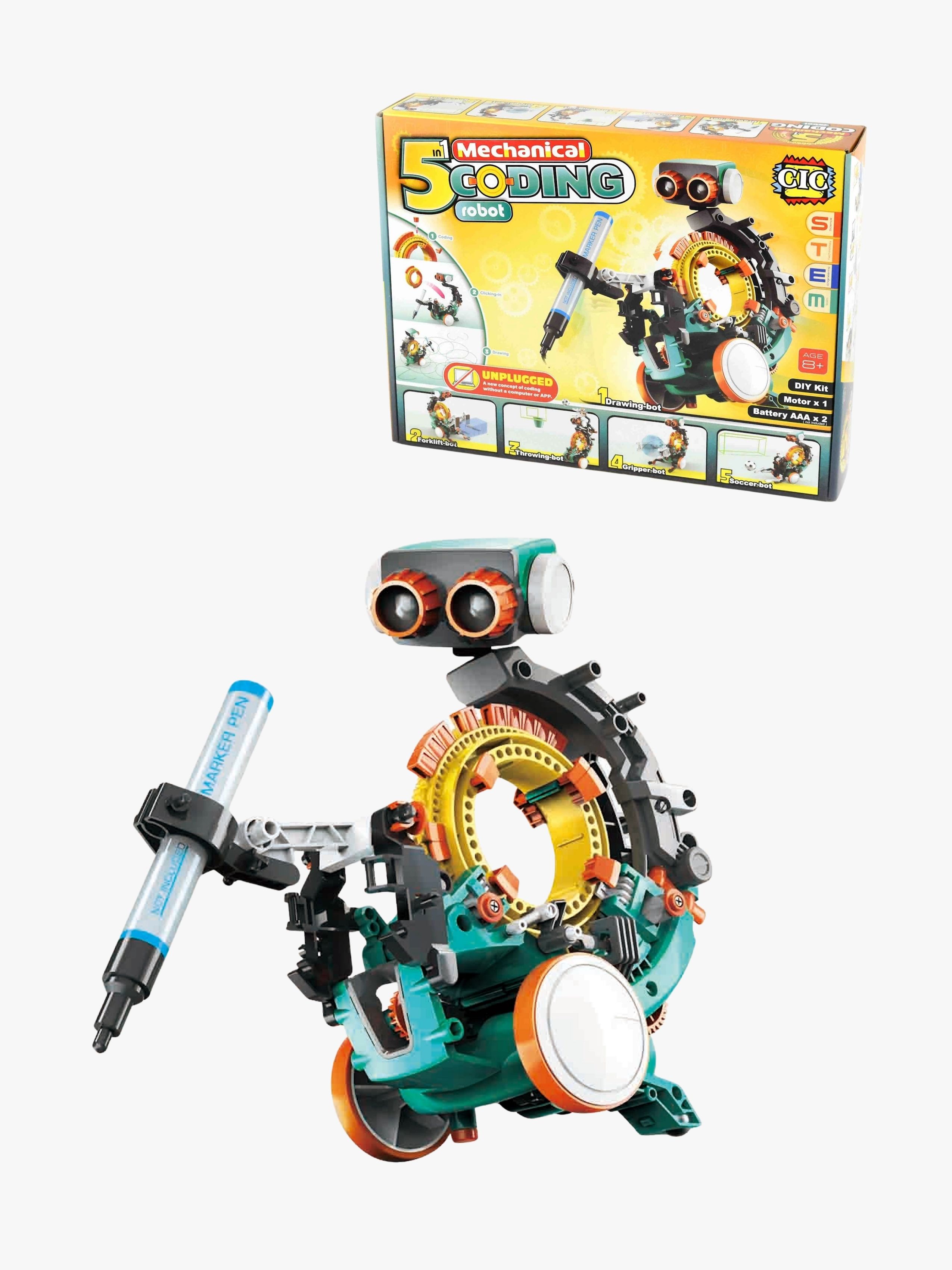 Robetoy Robot Med Kodning 5-I-1
