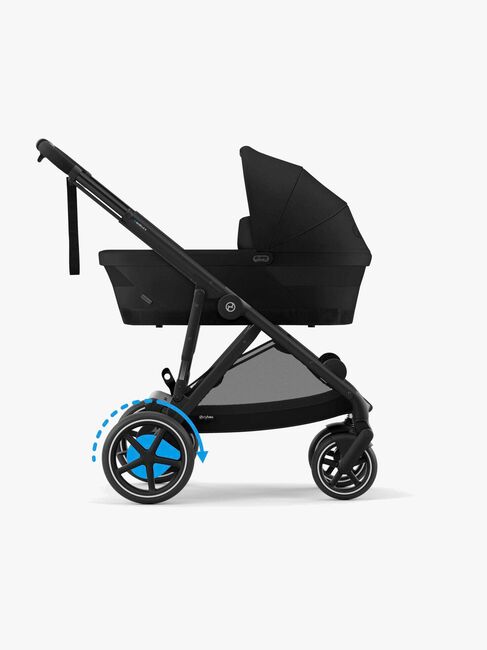 Cybex e-GAZELLE S Klapvogn, Moon Black/Black