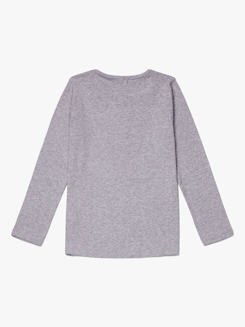 Luca & Lola Jacopo Langærmet T-Shirt, Grey Melange