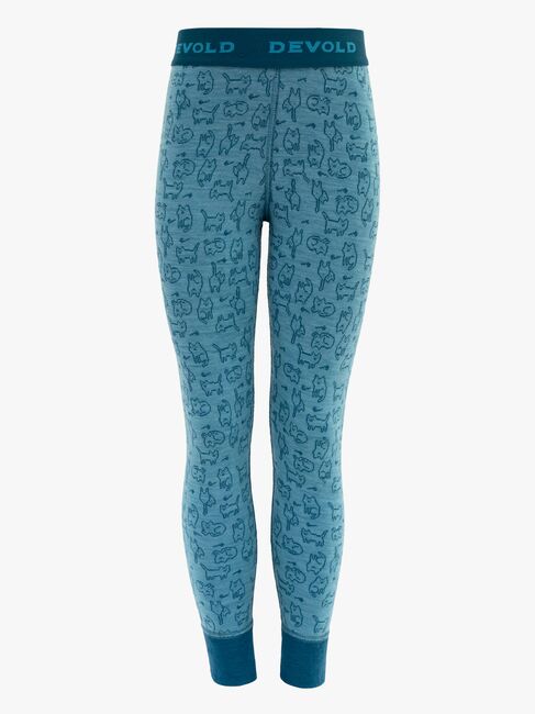 Devold DUO ACTIVE Lange Underbukser KID, Moon