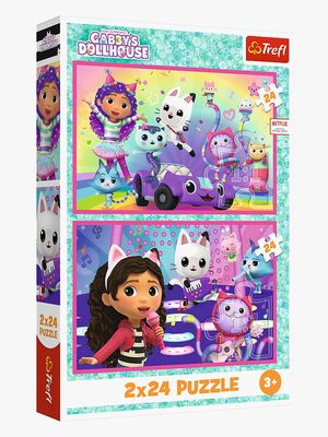 Trefl Gabby's Dollhouse Puslespil 2x24 Brikker
