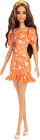 Barbie Fashionista Dukke Blomstret, Hvid/orange