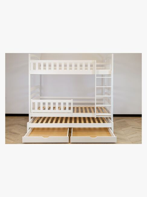 Lano Meble BLANKA Tribbelkøjeseng 90x200, Hvid