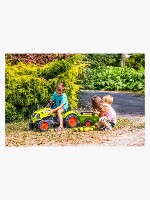 Falk Pedaltraktor med Trailer, Grøn