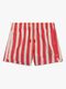 Swim Essentials Badeshorts, Lobster Stripe Beige/Red