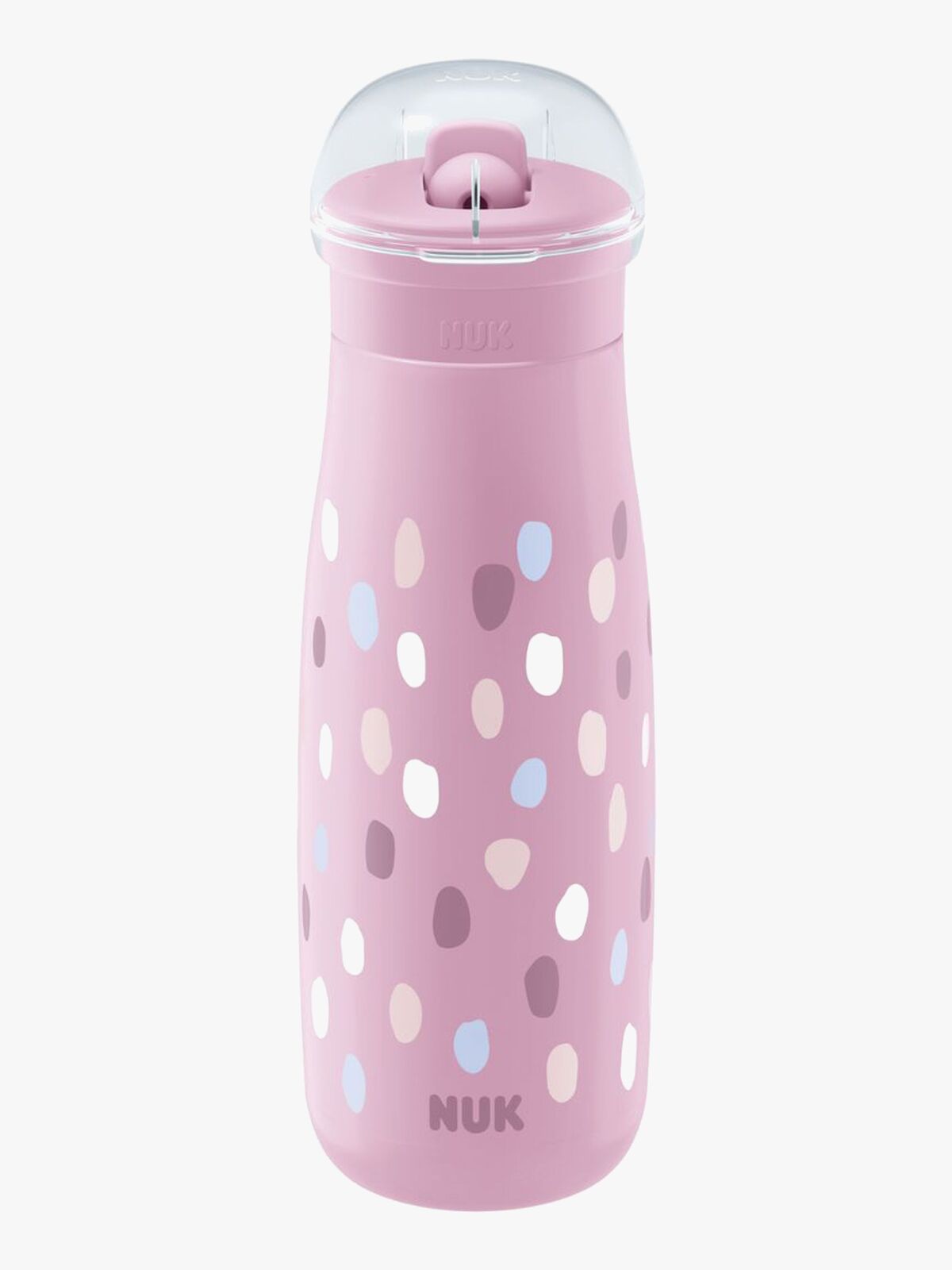 NUK Mini-Me Flip Flaske, Purple Dots