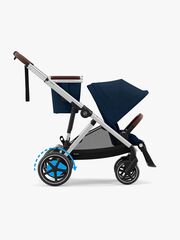 Cybex e-GAZELLE S Klapvogn, Ocean Blue/Silver