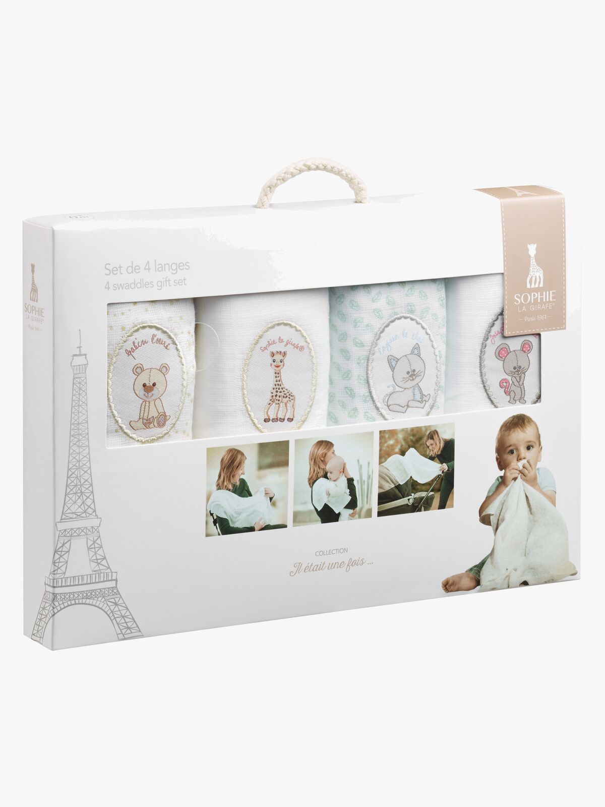 Sophie the Giraffe Stofble 4-pak 