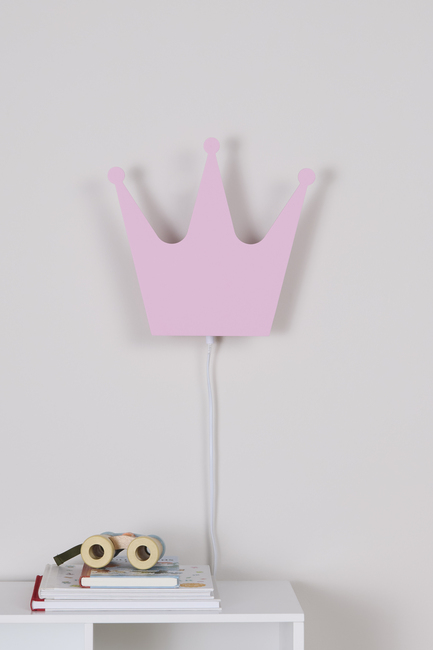 Cloudberry Castle Væglampe Krone, Pink