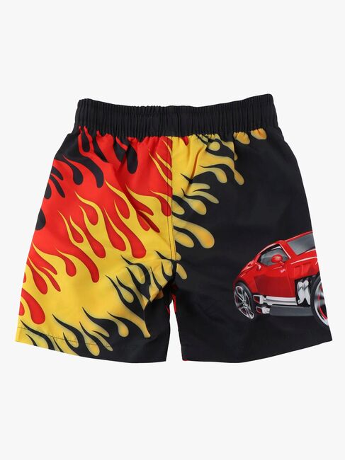Hot Wheels Badeshorts, Sort