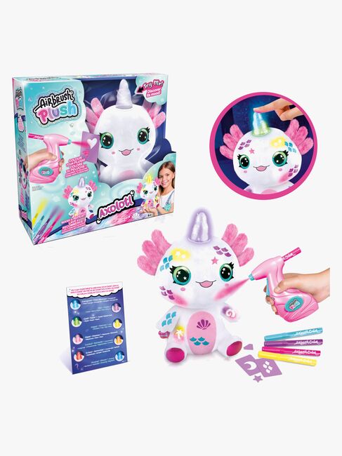 Canal Toys Airbrush Plush Bamse Axolotl