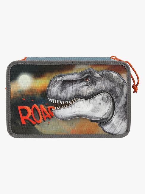Dino World Roar Tredelt Penalhus, Grå
