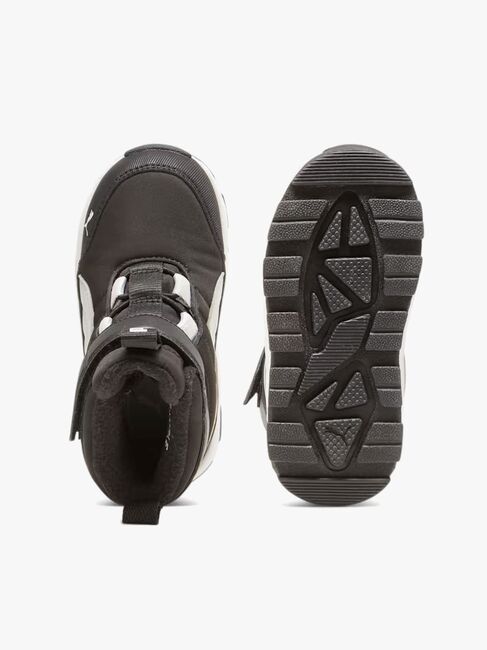 Puma Evolve Puretex AC Inf Vinterstøvler, Black/Ash Grey/White