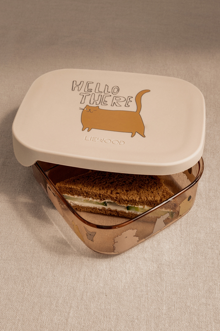 LIEWOOD Arthur Tritan Madkasse, Cats & Dogs/Sandy