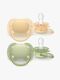 Philips Avent Ultra Soft Pacifier 6-18m 2-Pack, Beige/Lysegrøn