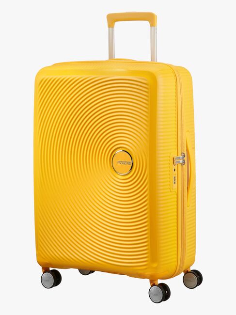 American Tourister Soundbox Spinner Rejsekuffert 71.5L, Golden Yellow