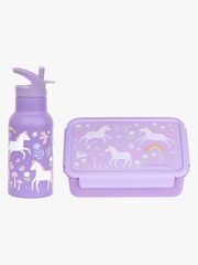 A Little Lovely Company Madkasse & Flaske, Unicorn Dreams