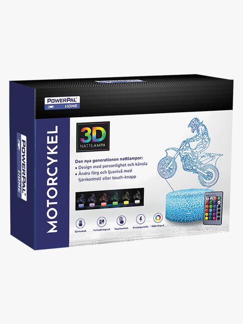 Powerpal 3D-Natlampe, Motorcykel