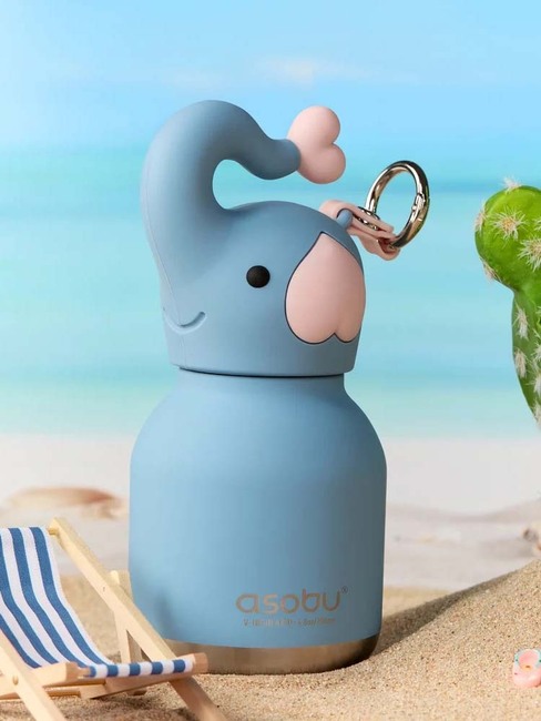Asobu Bestie Mini Drikkedunk Elefant, Blå IBV44-ELEPHANT-4840_4a.jpg