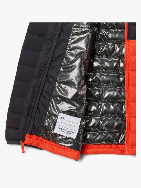 Columbia Powder Lite Dynejakke, Shark/Red Quar