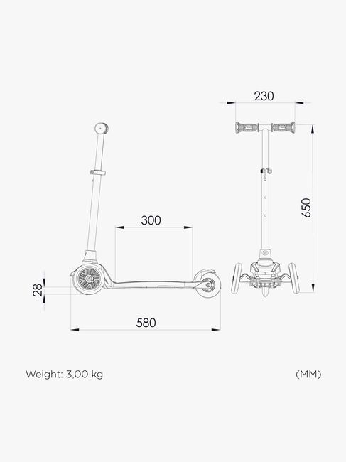 STIGA STR Løbehjul Mini Kick Supreme, Pink