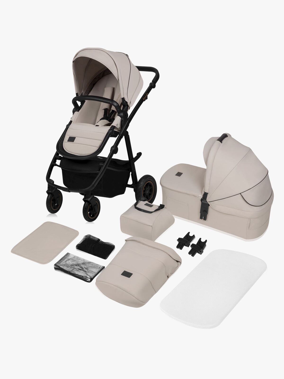 Lionelo Amber Plus 2-in-1 Duovogn, Beige Sand