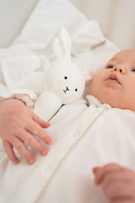 Jabadabado Bunny Tæppe Gavesæt, Hvid