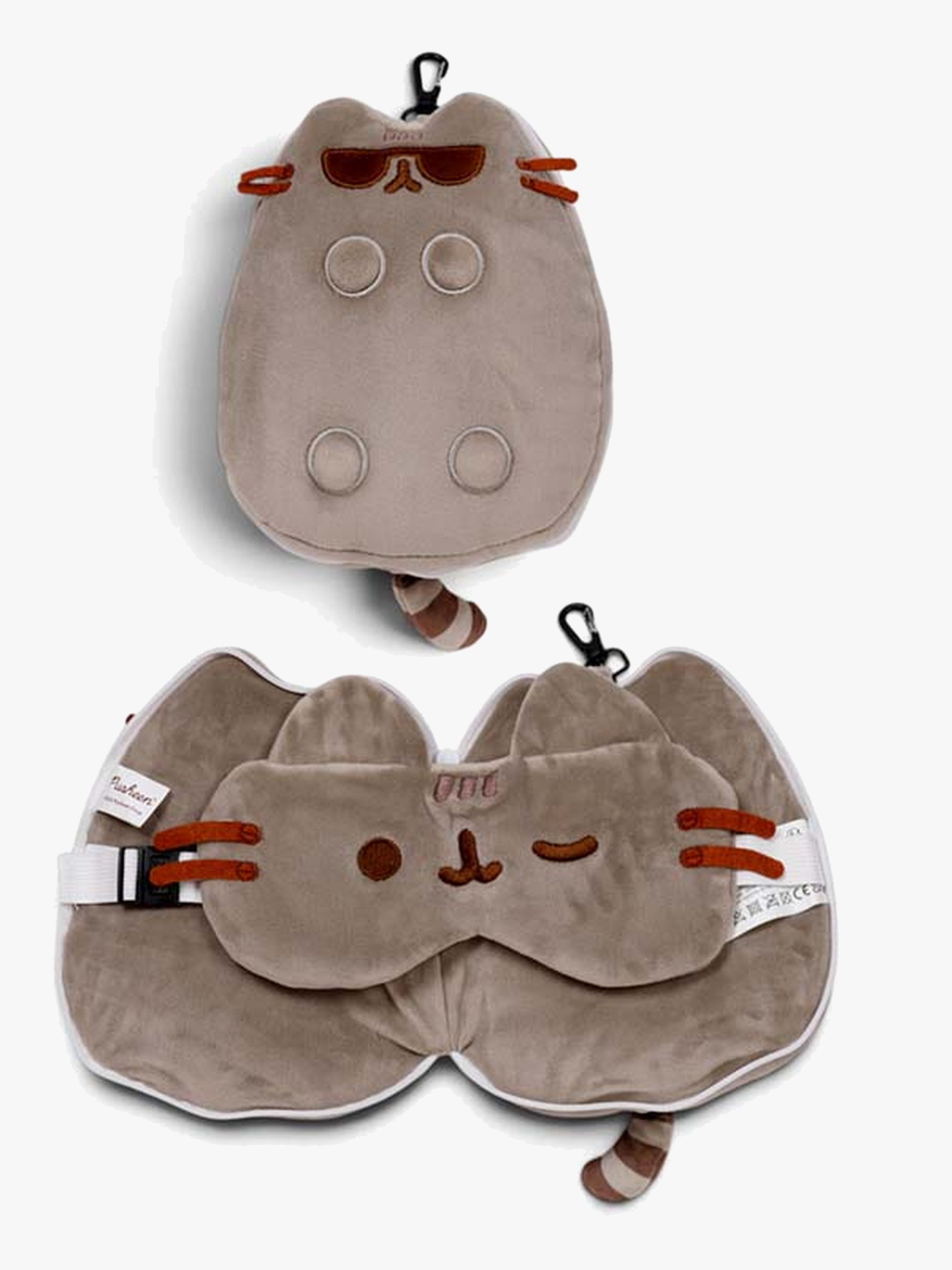 Relaxeazzz Plush Pusheen The Cat Rejsepude Og Sovemaske, Sunglasses