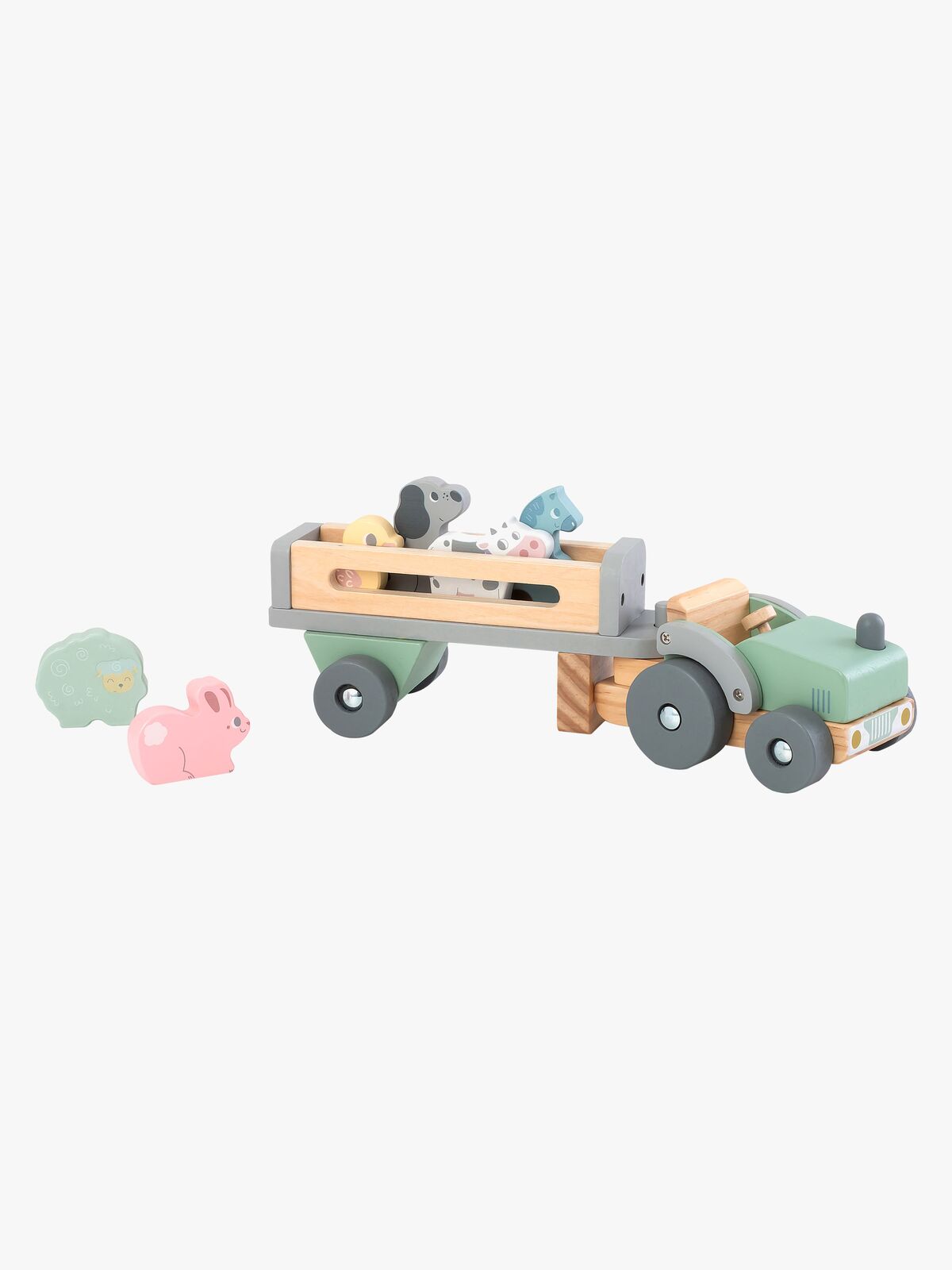 Kinder and Kids Traktor med Trailer og Dyr
