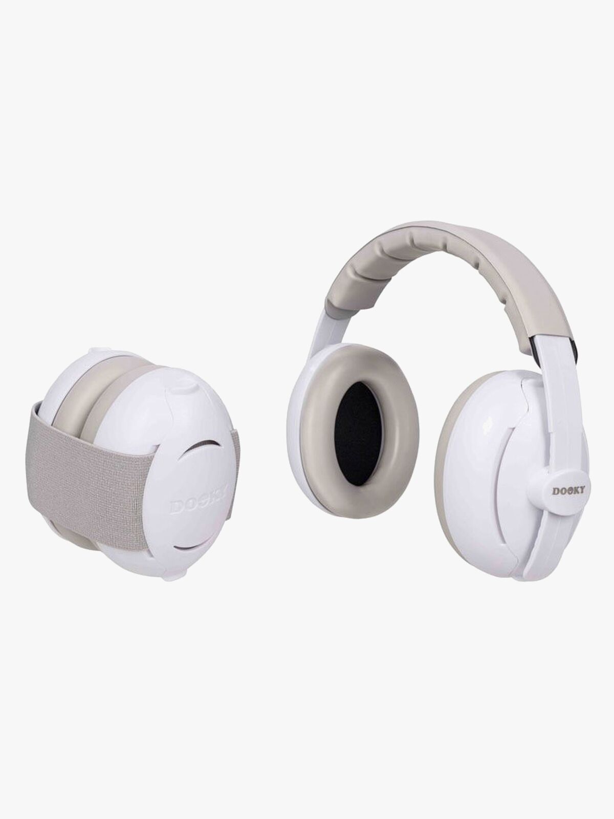 Dooky Høreværn Barn 2-i-1, Hvid