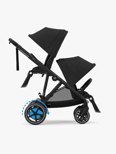 Cybex e-GAZELLE S Klapvogn, Moon Black/Black