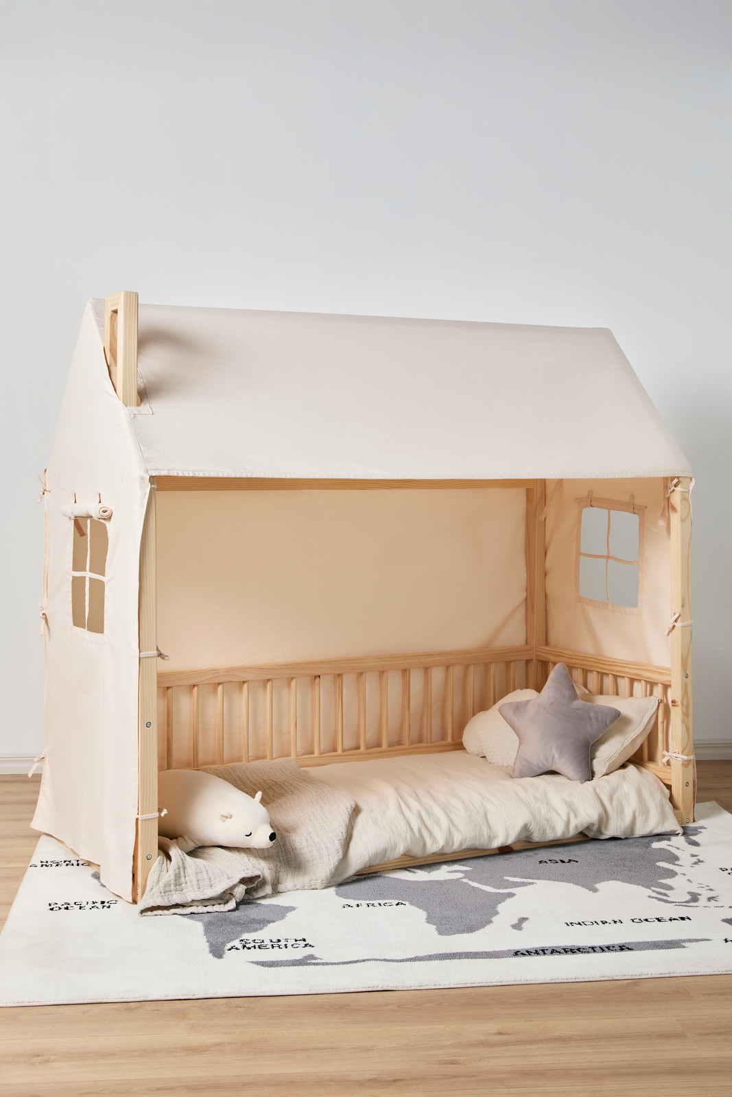 Minitude MASON Sengehimmel til Hus, Offwhite