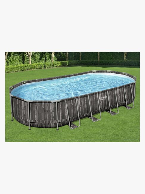 Bestway Power Steel Oval poolsæt 732x366x122 cm