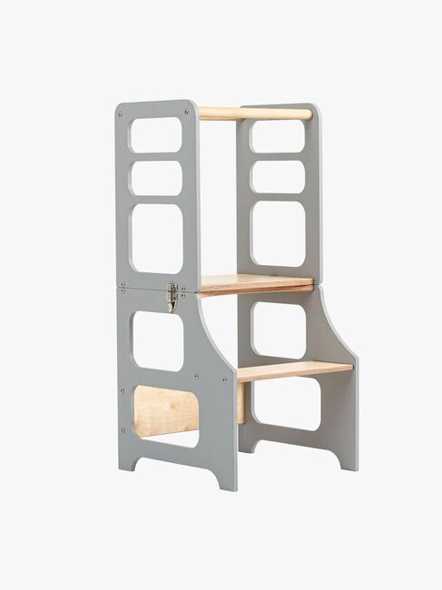 Duck Woodworks Sammenklappeligt Læringstårn, Grå