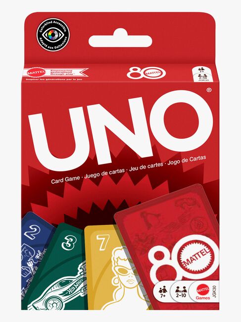 UNO Mattel 80th Ruby Red Kortspil