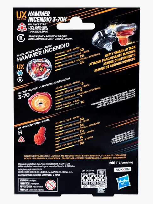 Beyblade Hammer Incendio Spinner