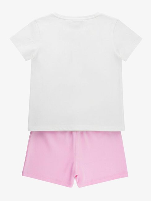 Disney Stitch T-shirt & Shorts Sæt, Hvid