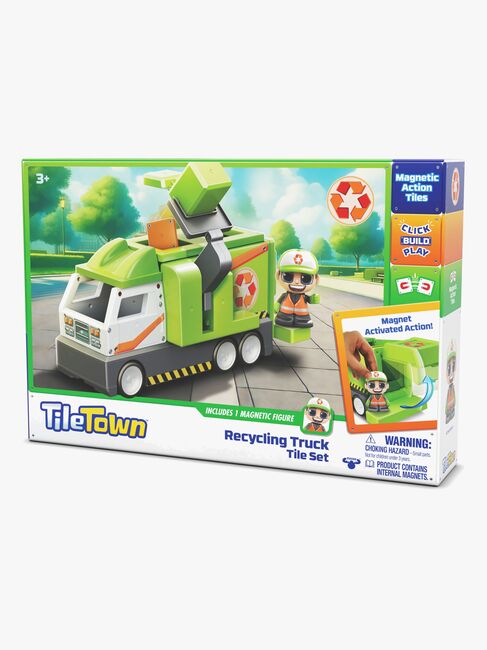 Tile Town Magnetisk Byggesæt Skraldebil