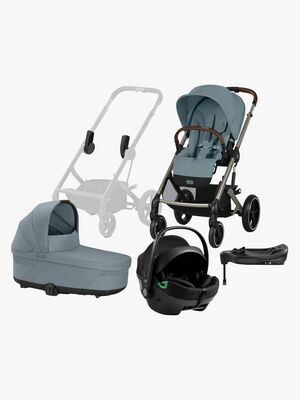 Cybex BALIOS S Lux Duovogn inkl. Axkid GOKID Babyautostol & Base, Stormy Blue