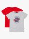 Luca & Lola Riccione T-Shirt 2-pack, Grey/Red