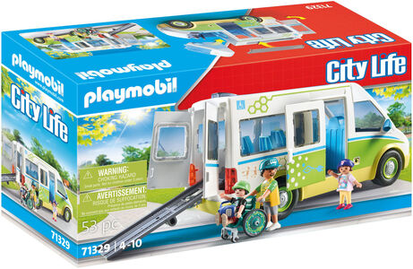 Playmobil 71329 City Life Byggesæt Skolebus