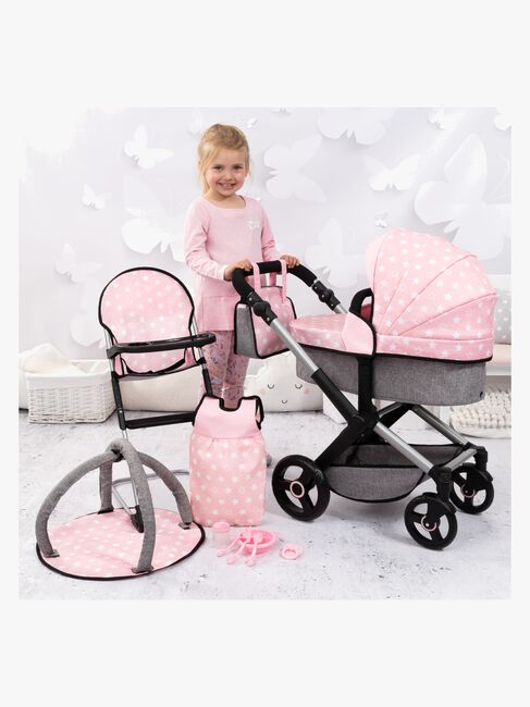 Bayer Design Combi Dukkevogn Xeo Sæt, Soft Pink
