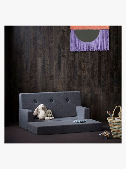 by KlipKlap Kids Sofa, Blue Grey