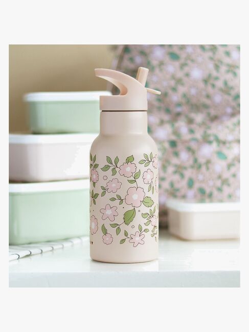 A Little Lovely Company Drikkedunk Blomster 350 ml, Pink