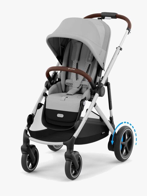 Cybex e-GAZELLE S Klapvogn, Stone Grey/Silver